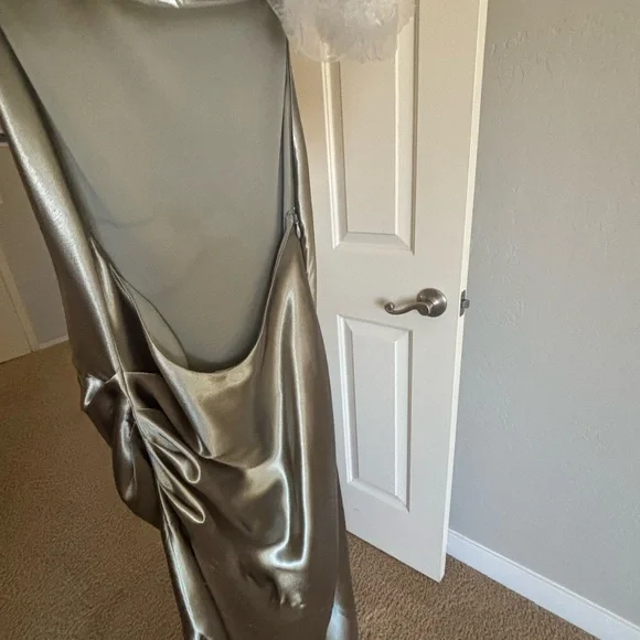 REVOLVE Strapless Metallic Gold Dress - Picture 6 of 6